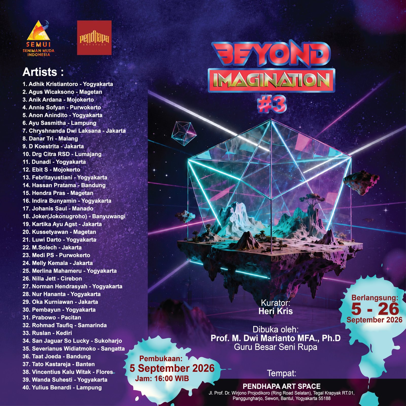 Flyer resmi pameran Beyond Imagination #3
