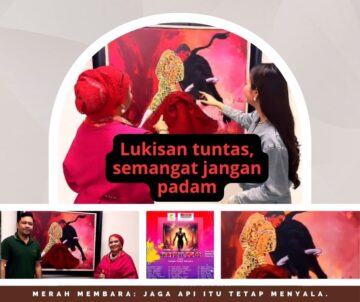 Pameran lukisan dengan tema Merah Membara