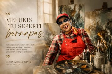 Melly Kemala Winta: Menatap Sunyi, Menyentuh Kanvas